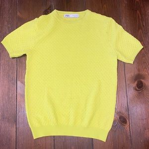 Zara Lime Green Knit Sweater